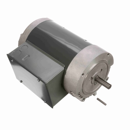 Leeson General Purpose Motor, 2 HP, 1 phase, 3600 RPM, 115/230 V, 56C Frame, ODP G272A